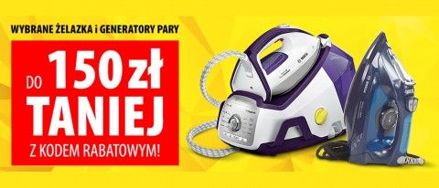 Promocja na żelazka i generatory pary w Media Expert