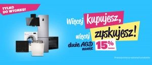 Promocja "Więcej kupujesz, więcej zyskujesz" na duże AGD w RTV EURO AGD