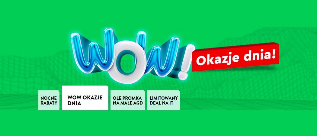 Promocja WOW OKAZJE DNIA! w Ole Ole - kup jeszcze taniej wybrane AGD!