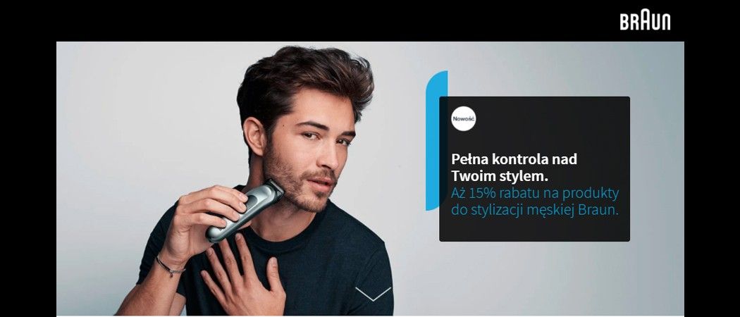 Promocja BRAUN w Media Expert - kup jeszcze taniej wybrany trymer lub maszynkę do strzyżenia!