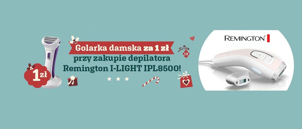 Kup depilator Remington i odbierz golarkę za 1 zł w promocji RTV EURO AGD!