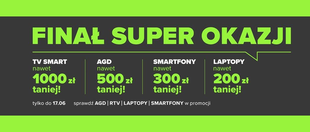 Promocja FINAŁ SUPER OKAZJI w Neonet - kup wybrane AGD taniej z kodem rabatowym!