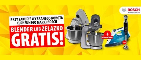 Promocja na roboty kuchenne BOSCH w Media Expert