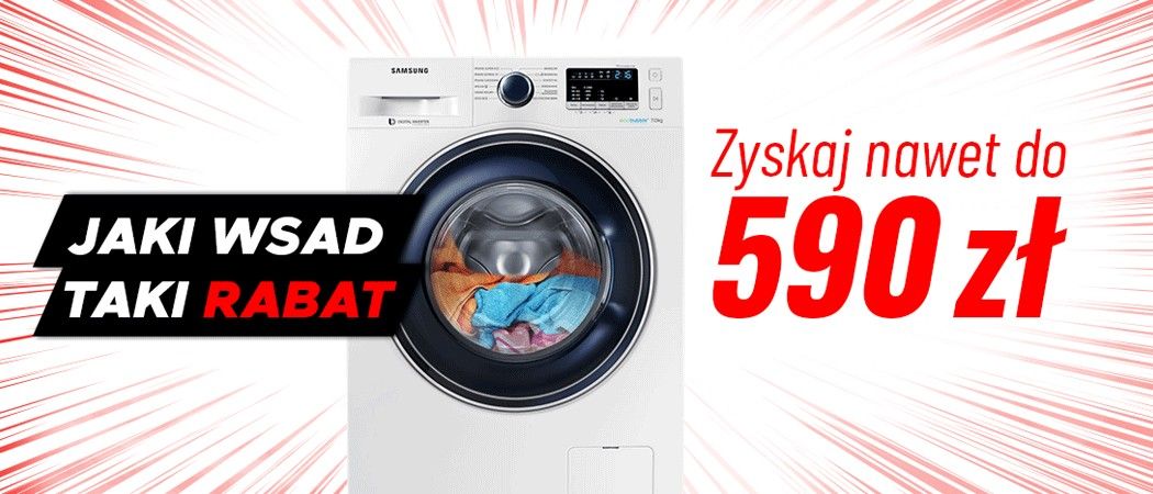 Promocja Neo24 na pralki i suszarki - kup wybraną pralkę lub suszarkę taniej z kodem rabatowym!