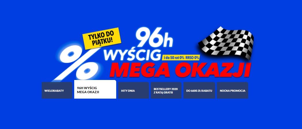 Promocja WYŚCIG MEGA OKAZJI w RTV EURO AGD - kup jeszcze taniej promocyjne AGD!