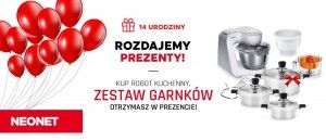 Promocja na roboty kuchenne w NEONET