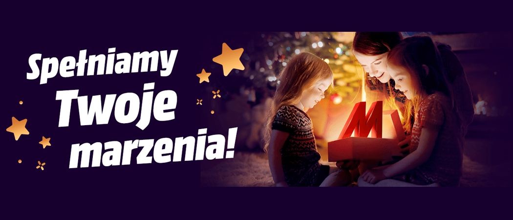 Promocja świąteczna SPEŁNIAMY TWOJE MARZENIA w Media Markt - kup taniej promocyjne AGD!