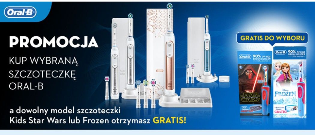 Promocja Oral-B w Media Expert - kup szczoteczkę Oral-B, a szczoteczkę KIDS otrzymasz gratis!