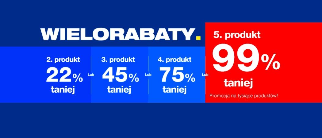 Promocja WIELORABATY w RTV EURO AGD - kup wybrane AGD i zyskaj rabat na jeden ze sprzęt&oacute;w!