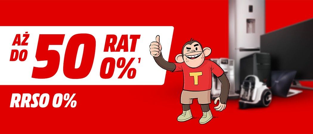 Do 50 darmowych rat zero % na sprzęt AGD w Media Markt!