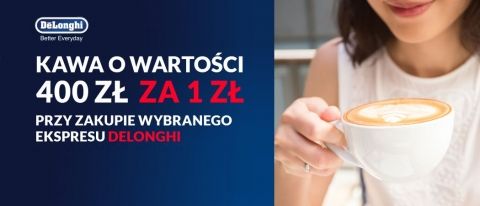 Promocja na ekspresy do kawy DeLonghi