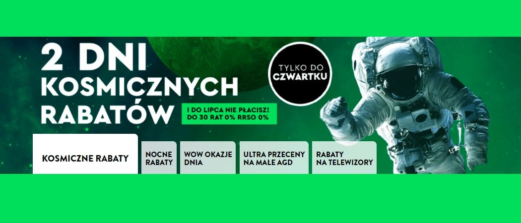 Promocja DNI KOSMICZNYCH RABAT&Oacute;W w Ole Ole - kup jeszcze taniej wybrane AGD!