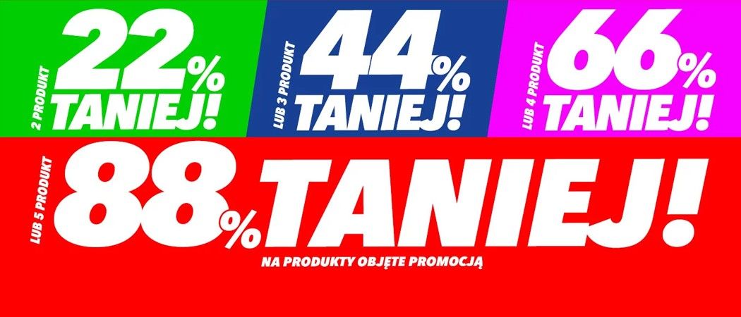 Promocja IM WIĘCEJ, TYM TANIEJ w Media Expert - kup wybrane AGD i zyskaj nawet do 88% rabatu na jeden z produkt&oacute;w!