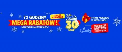 Promocja 72 GODZINY MEGA RABAT&Oacute;W w RTV EURO AGD
