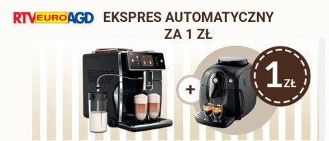 Promocja na ekspresy do kawy RTV EURO AGD