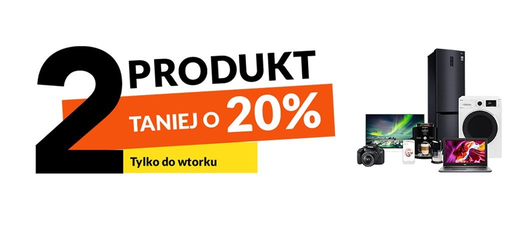 Promocja na AGD w RTV EURO AGD - kup min. 2 sprzęty AGD, a na drugi sprzęt otrzymasz 20% rabatu!
