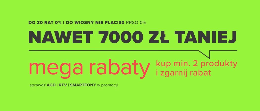 Promocja MEGA RABATY w Neonet - kup wybrane AGD nawet do 7000 zł taniej!