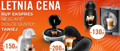 Promocja na ekspresy do kawy Nescafe Dolce Gusto