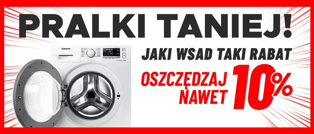 Kup wybraną pralkę i odbierz do 10% rabatu za wsad w promocji Neo24!