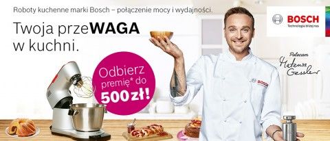 Promocja na roboty kuchenne BOSCH 