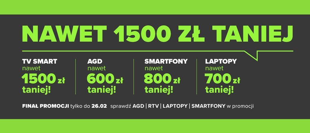 Finał promocji MEGA RABATY w Neonet - kup wybrane AGD nawet taniej z kodem rabatowym!