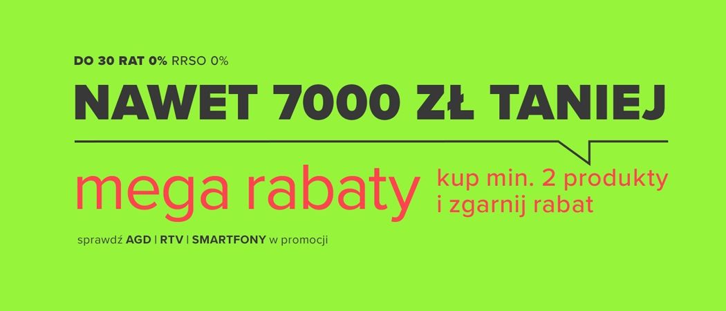 Promocja MEGA RABATY w Neonet - kup wybrane AGD nawet do 7000 zł taniej!