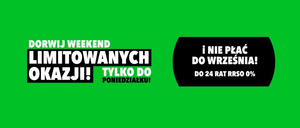 Promocja WEEKEND LIMITOWANYCH OKAZJI w RTV EURO AGD - kup taniej wybrane AGD!