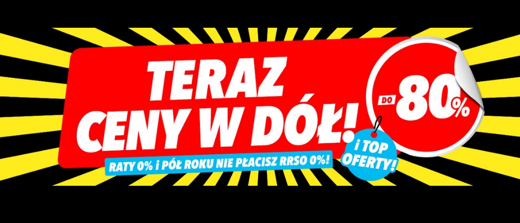 Promocja Teraz Ceny w D&oacute;ł w Media Expert - kup taniej AGD!