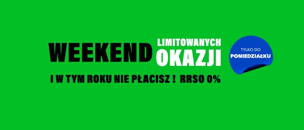 Promocja WEEKEND LIMITOWANYCH OKAZJI w RTV EURO AGD - kup wybrane AGD taniej z kodem rabatowym!