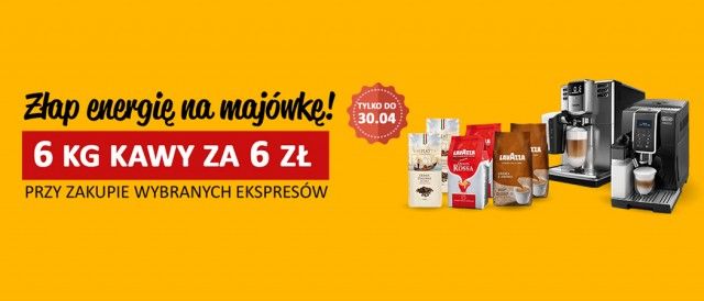 Promocja na ekspresy z kawą w RTV EURO AGD