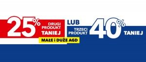 Rabat na drugi i trzeci produkt AGD w RTV EURO AGD