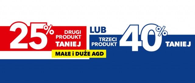 Rabat na drugi i trzeci produkt AGD w RTV EURO AGD