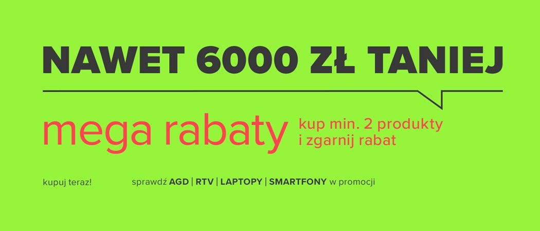 Promocja MEGA RABATY w Neonet - kup promocyjne AGD nawet do 6000 zł taniej!