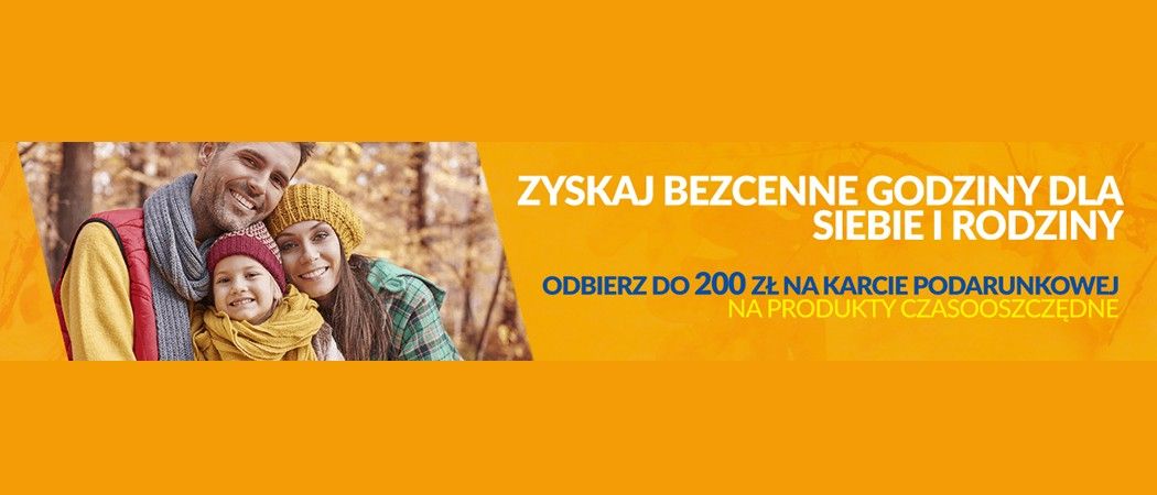 Kup produkt czasooszczędny i odbierz do 200 zł na karcie podarunkowej EURO!