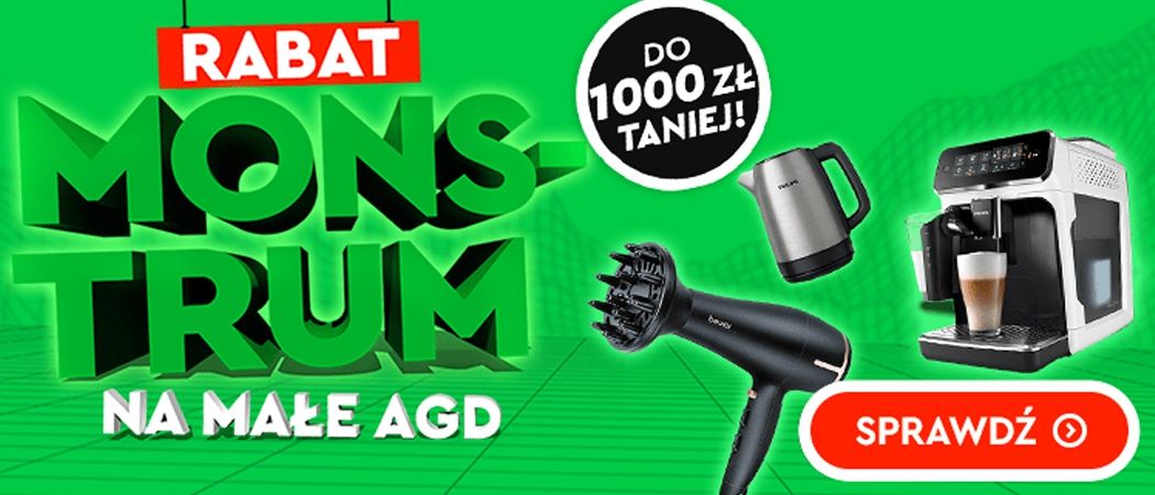 Promocja RABAT MONSTRUM NA MAŁE AGD w Ole Ole - kup jeszcze taniej promocyjne małe AGD!