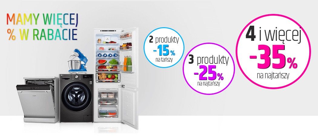 Kup wybrane sprzęty AGD i zyskaj nawet do 35% rabatu na jeden z nich w promocji Neo24!