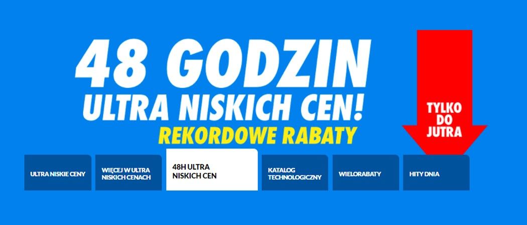 Promocja 48H ULTRA NISKICH CEN w RTV EURO AGD - kup taniej promocyjne AGD!