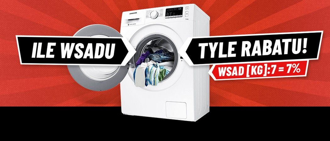 Promocja "Ile wsadu, tyle rabatu" w Neo24 - dodatkowe rabaty na pralki!