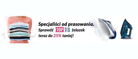 Promocja na żelazka z rabatem w RTV EURO AGD