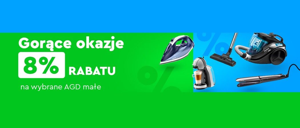Kup promocyjny sprzęt z działu małe AGD z dodatkowym rabatem do 8% w promocji Ole Ole!
