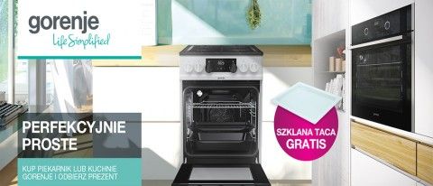 Tacka do pieczenia gratis przy zakupie kuchni lub piekarnika Gorenje