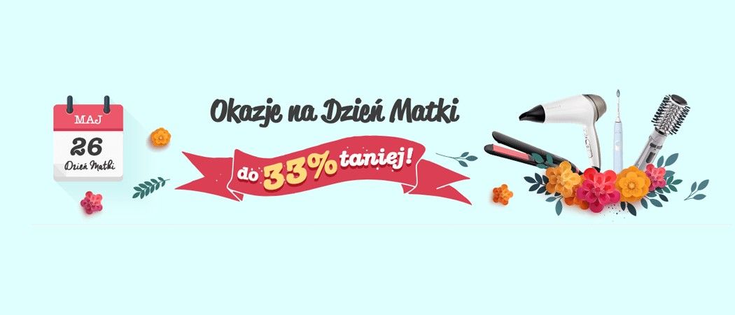 Kup wybrany sprzęt do 33% taniej w promocji "Okazje na Dzień Matki" w RTV EURO AGD!