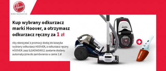 Promocja na odkurzacze HOOVER w Media Expert