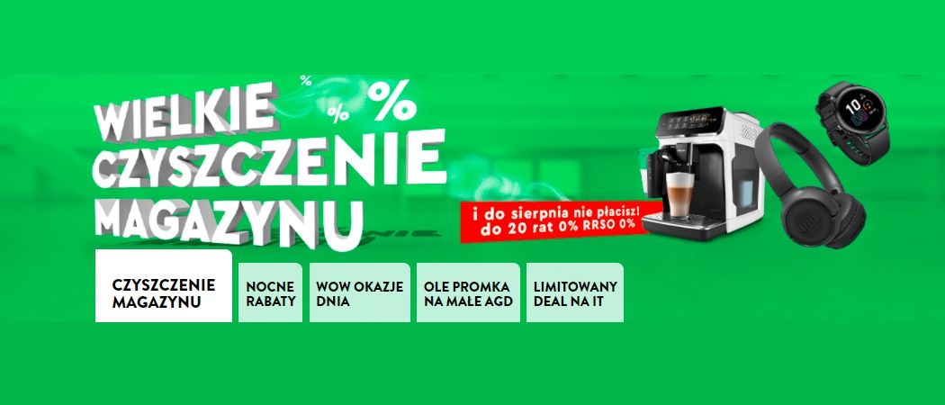 Promocja WIELKIE CZYSZCZENIE MAGAZYNU w Ole Ole - kup jeszcze taniej wybrane AGD!