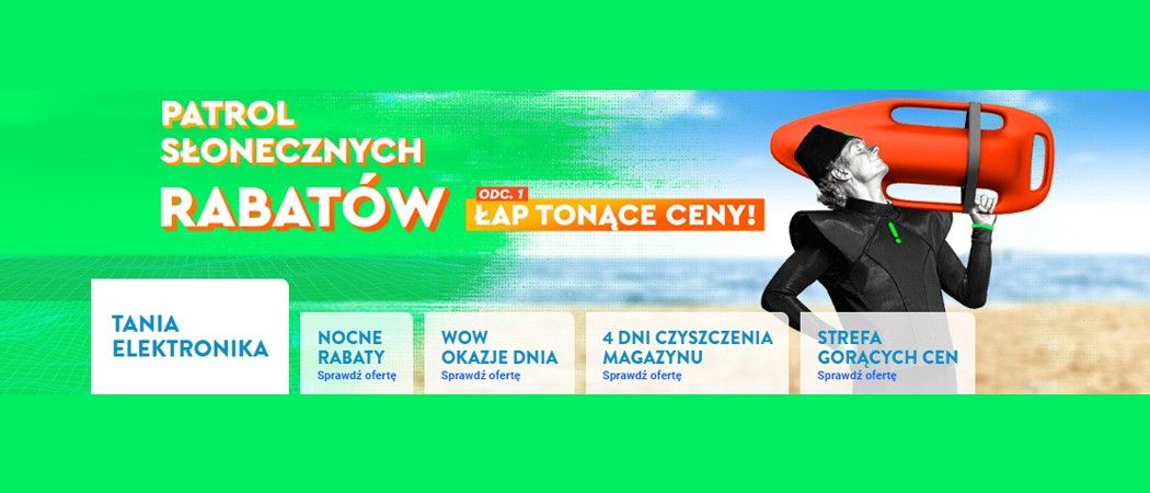 Promocja PATROL SŁONECZNYCH RABAT&Oacute;W w Ole Ole - kup taniej promocyjne AGD!