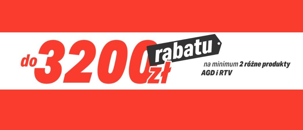 Kup wybrane sprzęty i zyskaj do 3200 zł rabatu w promocji RTV EURO AGD!