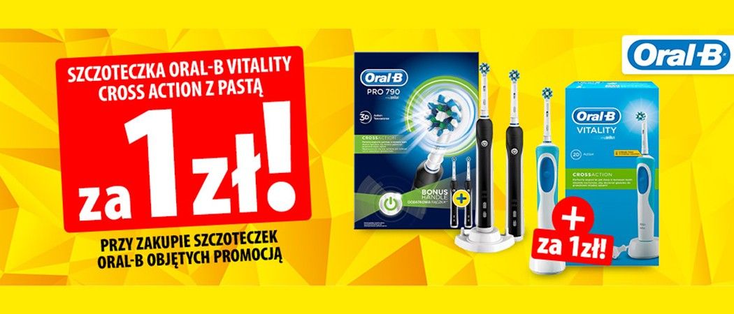 Promocja ORAL-B w Media Expert - kup wybraną szczoteczkę elektryczną i odbierz drugą szczoteczkę za 1 zł!