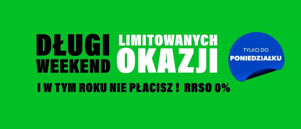 Promocja WEEKEND LIMITOWANYCH OKAZJI w RTV EURO AGD - kup wybrane AGD taniej z kodem rabatowym!