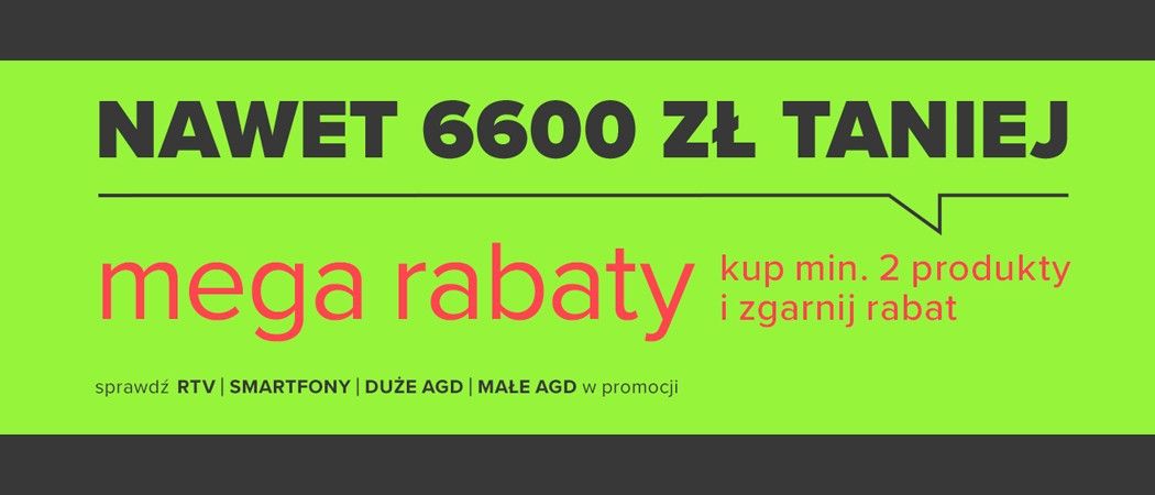 Promocja MEGA RABATY w Neonet - kup wybrane AGD nawet do 6600 zł taniej!