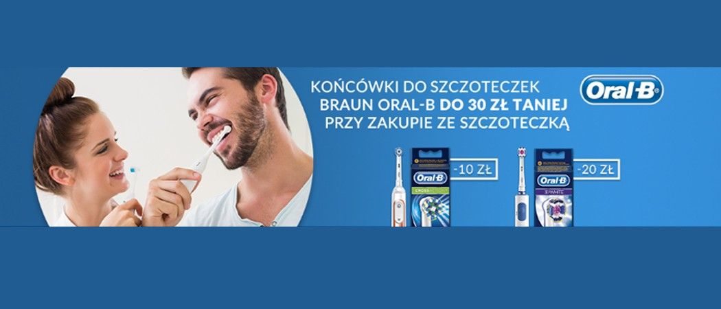 Promocja BRAUN ORAL-B w RTV EURO AGD - kup szczoteczkę elektryczną i zyskaj rabat na końc&oacute;wki!